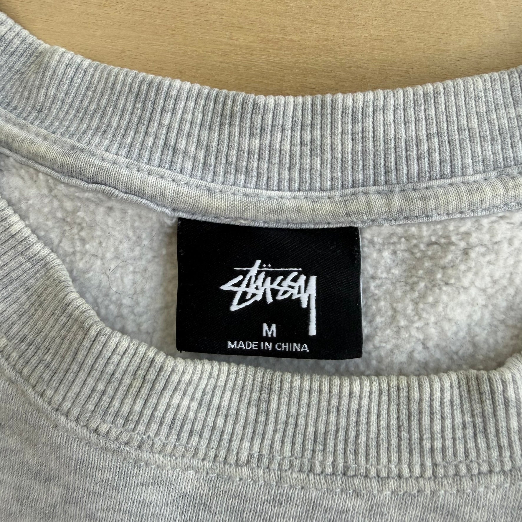 J- Vintage Stussy Signature Script Logo Crewneck - M