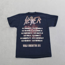 Load image into Gallery viewer, F- 2015 Bootleg Slayer World Domination Tour Tee

