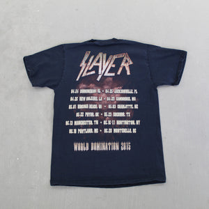 F- 2015 Bootleg Slayer World Domination Tour Tee