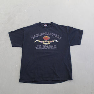 F- Vintage Harley Davidson Live To Ride Jamaica Tee
