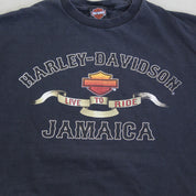 F- Vintage Harley Davidson Live To Ride Jamaica Tee