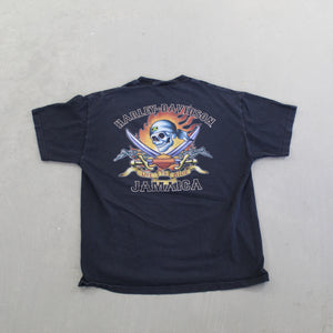 F- Vintage Harley Davidson Live To Ride Jamaica Tee