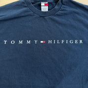J- Vintage Tommy Hilfiger Text Graphic Tee - XL