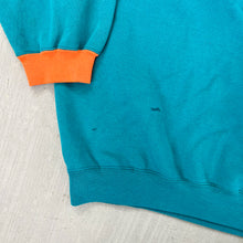 Load image into Gallery viewer, F- Vintage Miami Dolphins NFL Lee Embroidered Logo &amp; Text Crewneck
