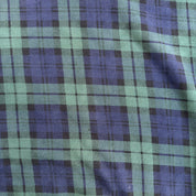 J- Vintage 90s Polo RL All Over Plaid Navy/Green Hoodie - XL