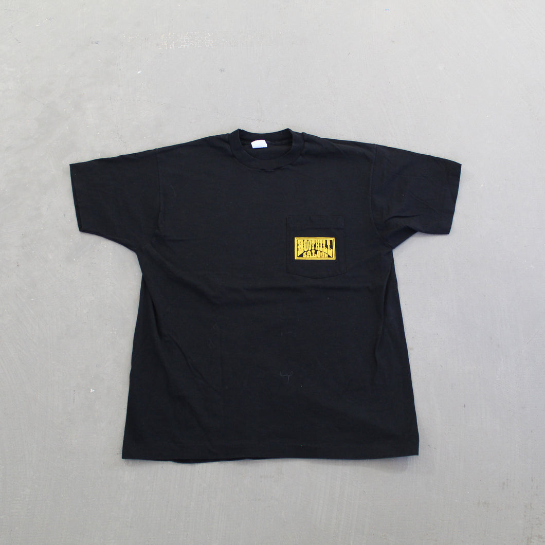 F- Vintage 1992 Boothill Saloon Daytona Bike Week Single Stitch Pocket Tee