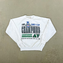 Load image into Gallery viewer, F- Vintage &#39;89 Saskatchewan RoughRiders CFL Grey Cup Champs Crewneck
