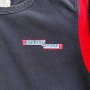 J- Vintage Tommy Jeans Text Graphic Long Sleeve Tee - M