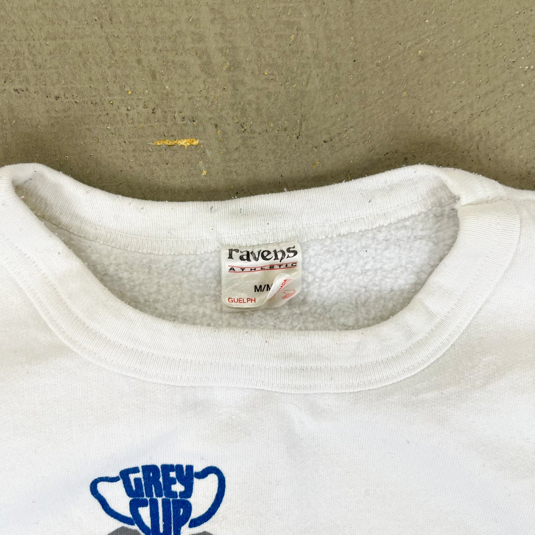 F- Vintage '89 Saskatchewan RoughRiders CFL Grey Cup Champs Crewneck