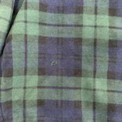 J- Vintage 90s Polo RL All Over Plaid Navy/Green Hoodie - XL
