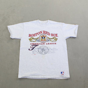 F- Vintage 1991 Boston Red Sox MLB American League Single Stitch Tee
