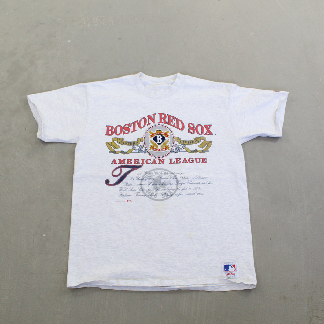 F- Vintage 1991 Boston Red Sox MLB American League Single Stitch Tee