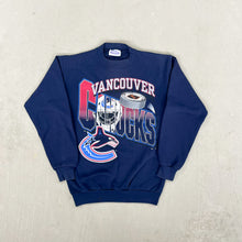 Load image into Gallery viewer, F- Vintage Vancouver Canucks NHL Waves Logo Crewneck
