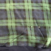 J- Vintage 90s Polo RL All Over Plaid Navy/Green Hoodie - XL