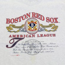 Load image into Gallery viewer, F- Vintage 1991 Boston Red Sox MLB American League Single Stitch Tee
