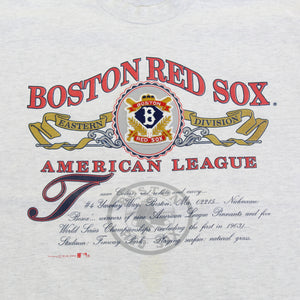 F- Vintage 1991 Boston Red Sox MLB American League Single Stitch Tee