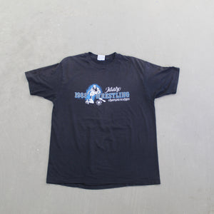 F- Vintage 1988 Idaho Wrestling Championship Single Stitch Hanes 50/50 Tee