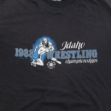 Load image into Gallery viewer, F- Vintage 1988 Idaho Wrestling Championship Single Stitch Hanes 50/50 Tee
