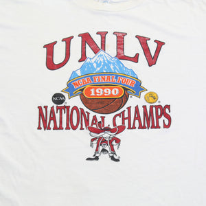F- Vintage 1990 UNLV NCAA Basketball National Champs Single Stitch Tee