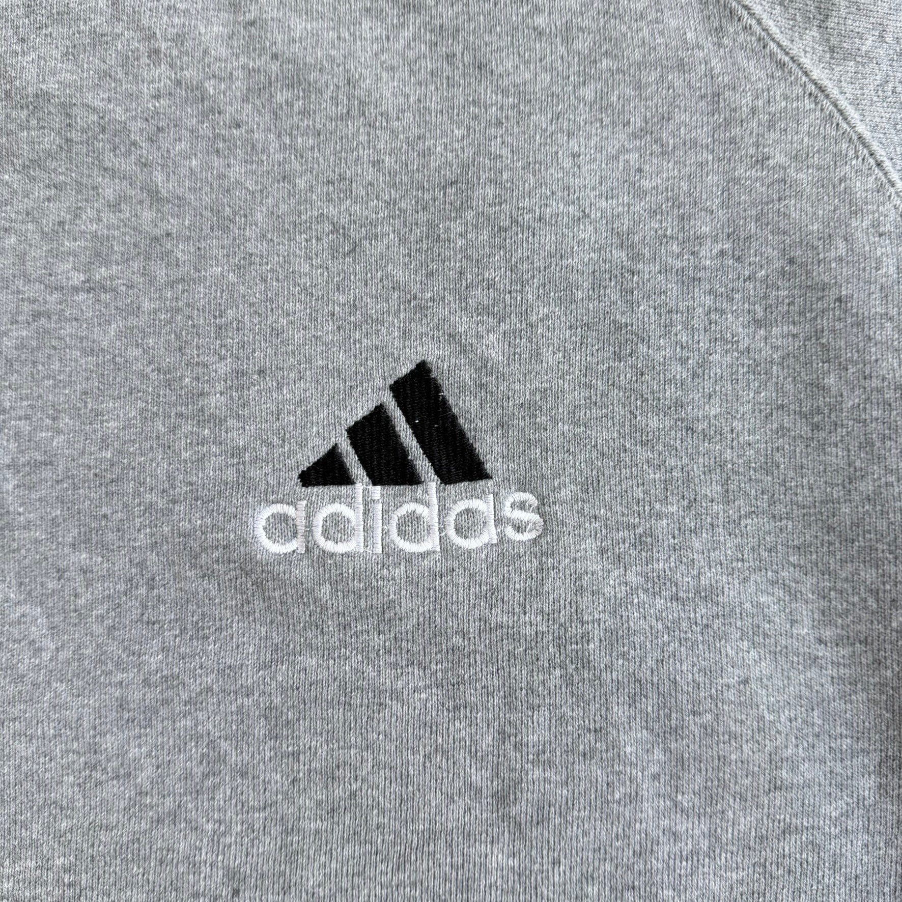 J- Vintage 90s Adidas Embroidered Logo Made In USA Crewneck - M