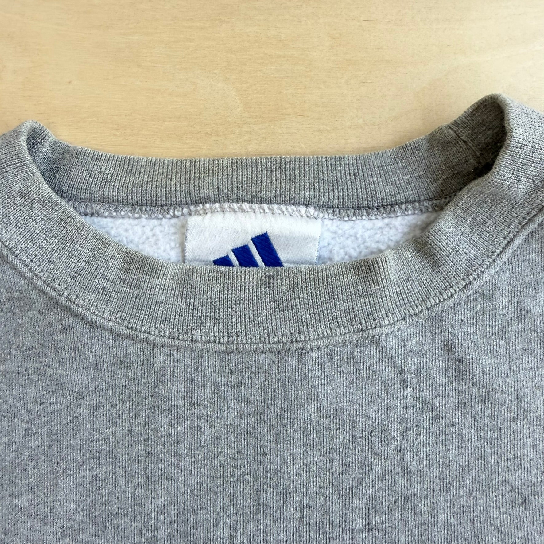 J- Vintage 90s Adidas Embroidered Logo Made In USA Crewneck - M