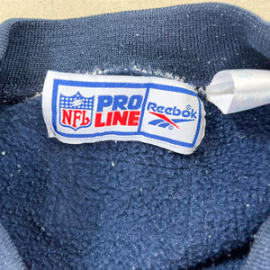 F- Vintage Denver Broncos NFL Reebok Pro Line Embroidered Text Crewneck