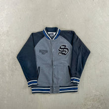 Load image into Gallery viewer, F- Vintage Stussy The International Athletics Tribe Embroidered Text Jacket
