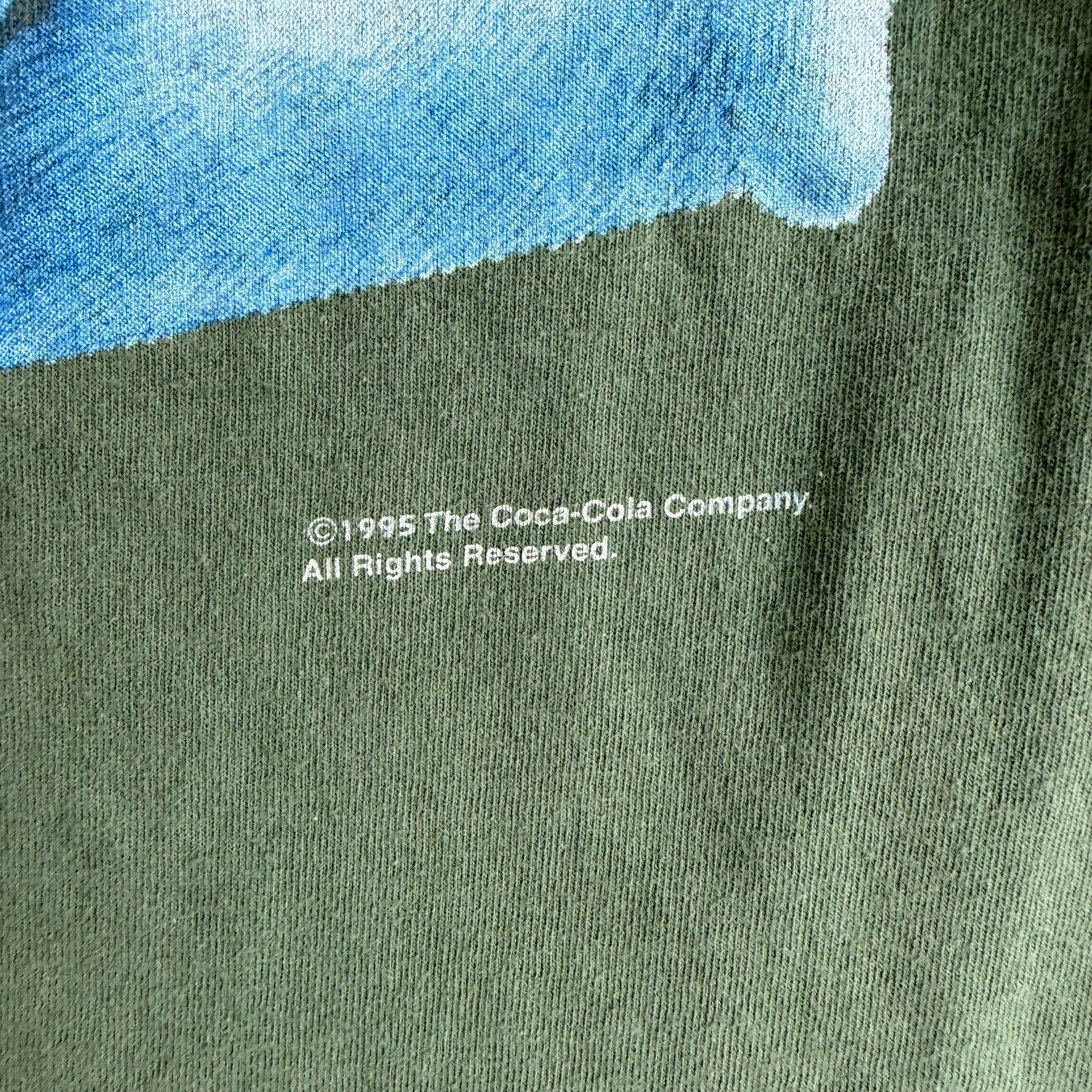 J- Vintage '95 Coca Cola Polar Bear Trio Graphic Made In USA Single Stitch Tee - XL