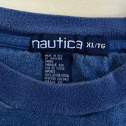 J- Vintage Nautica Flowers Two Tone Graphic Made In USA Tee - XL