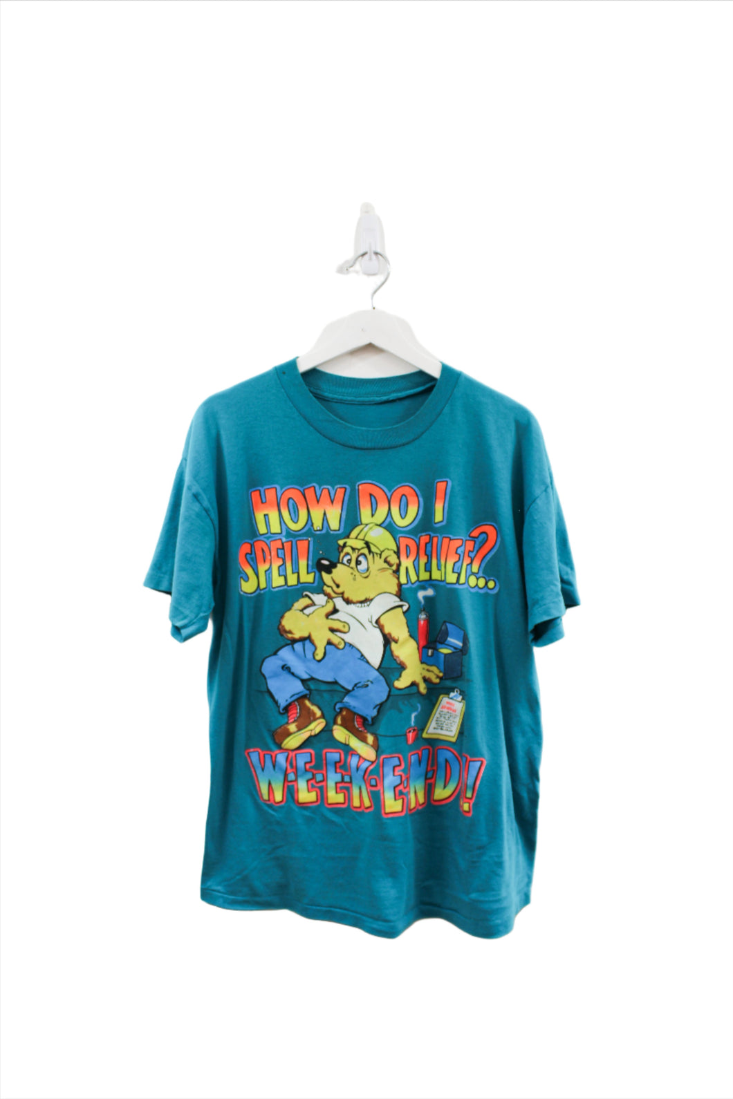 Z - Vintage Single Stitch How Do I Spell Relief? Weekend! Graphic Tee