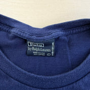 J- Vintage Polo Ralph Lauren Embroidered Bear Made In USA Single Stitch Pocket Tee - L