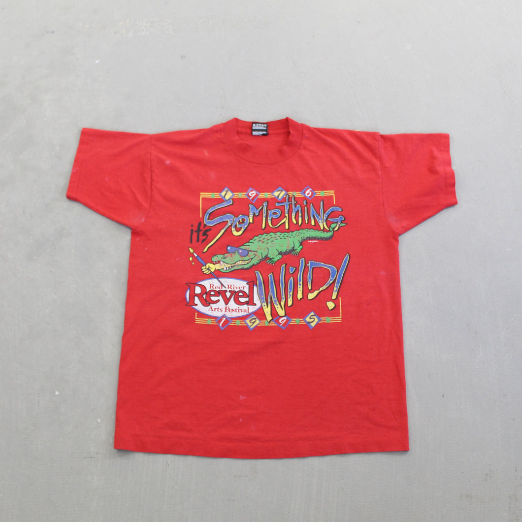 F- Vintage 95' Red River Arts Festival Graphic Single Stitch Tee