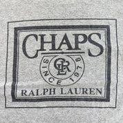 J- Vintage Ralph Lauren Chaps Text Graphic Tee - S