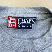 J- Vintage Ralph Lauren Chaps Text Graphic Tee - S