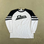 F- Vintage '99 Cher Believe Text Tour Long Sleeve Raglan Tee