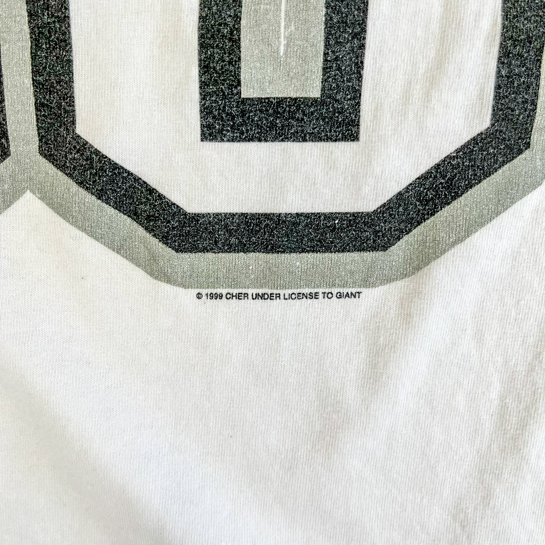 F- Vintage '99 Cher Believe Text Tour Long Sleeve Raglan Tee