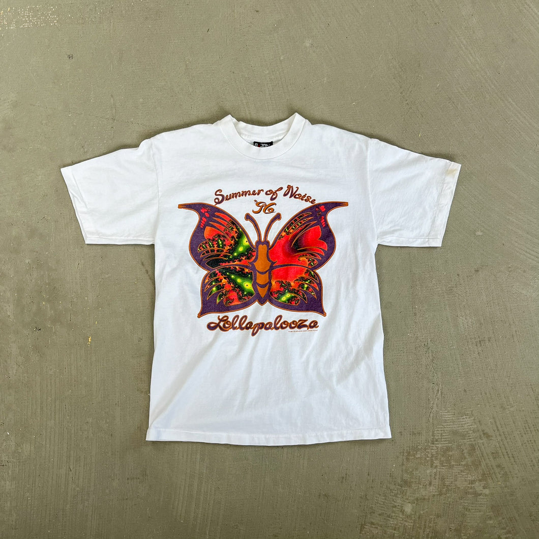 F- Vintage '96 Lollapalooza Festival Metallica/Soundgarden Butterfly Single Stitch Tee