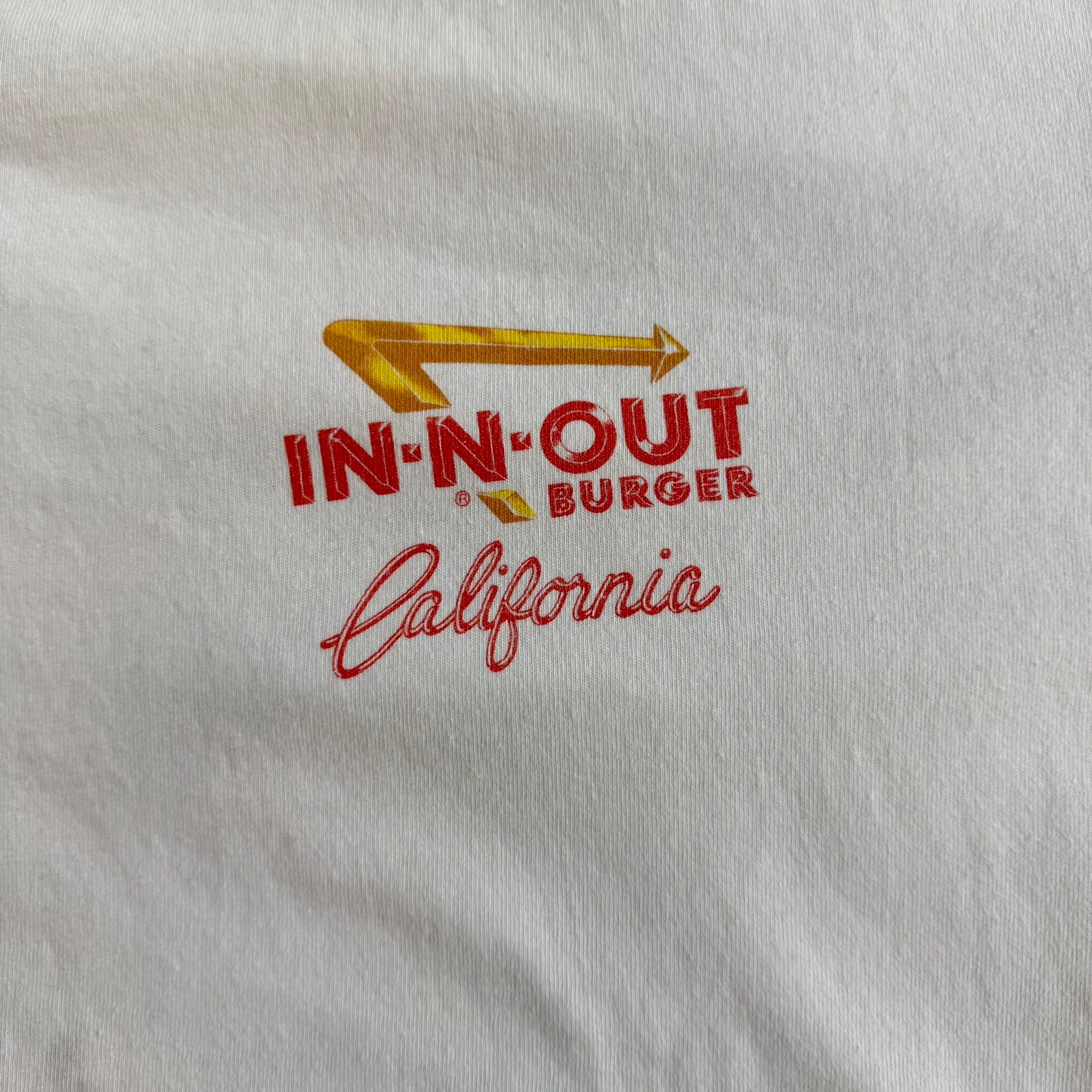 J- Vintage '98 In n Out Burger California 50th Anniversary Graphic Tee - XL