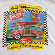 J- Vintage '98 In n Out Burger California 50th Anniversary Graphic Tee - XL