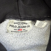 J- Vintage Polo Jeans Co. Ralph Lauren Embroidered Text Logo Hoodie - L