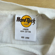 J- Vintage 90s Hard Rock Cafe London Logo Graphic Tee - L