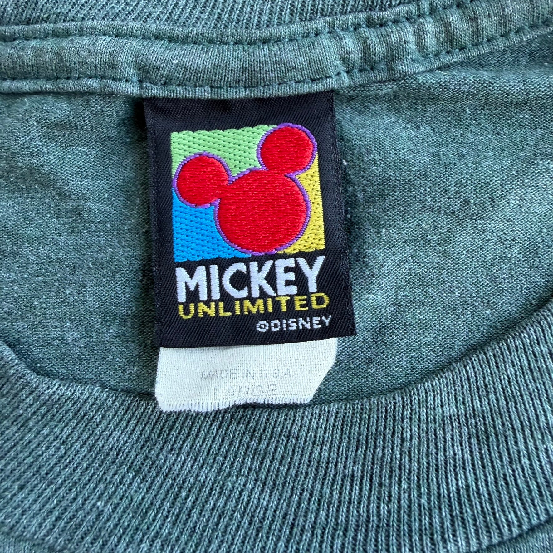 J- Vintage Disney Mickey Unlimited Myrtle Beach Graphic Made In USA Tee - L