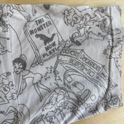 J- Vintage Flintstones All Over Print Graphic Single Stitch Tee - L