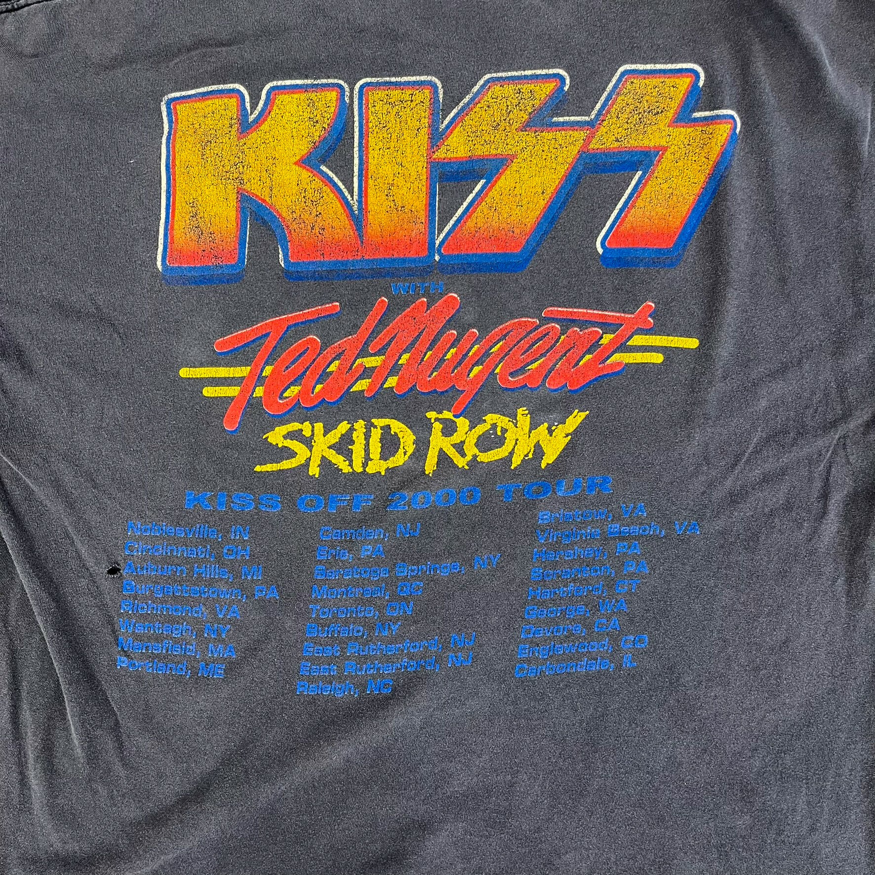 F- Vintage '00 Kiss The Farewell Tour Picture Tee
