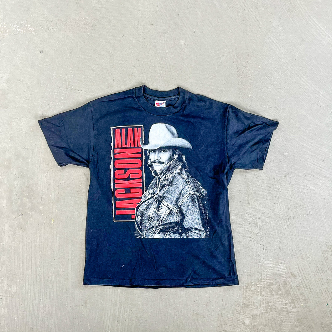 F- Vintage '92 Alan Jackson Picture & Text Single Stitch Tee