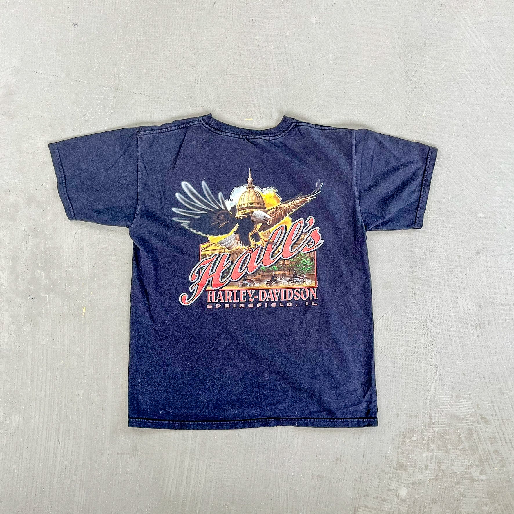 F- Vintage '06 Harley Davidson Springfield IL Graphic Tee