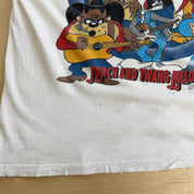 J- Vintage '93 Looney Tunes Country Tunes Graphic Single Stitch Tee - XL