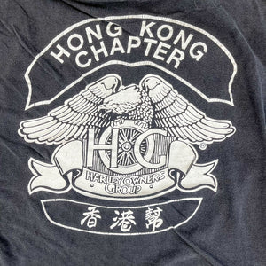 F- Vintage Harley Davidson Hong Kong Chapter Single Stitch Tee