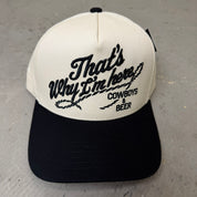 K- Black Cowboys & Beer Embroidered Snapback Hat - 35