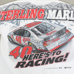 F- Vintage 2004 Nascar Sterling Marlin The Rocky Mountain Rush Jumbo Print Tee